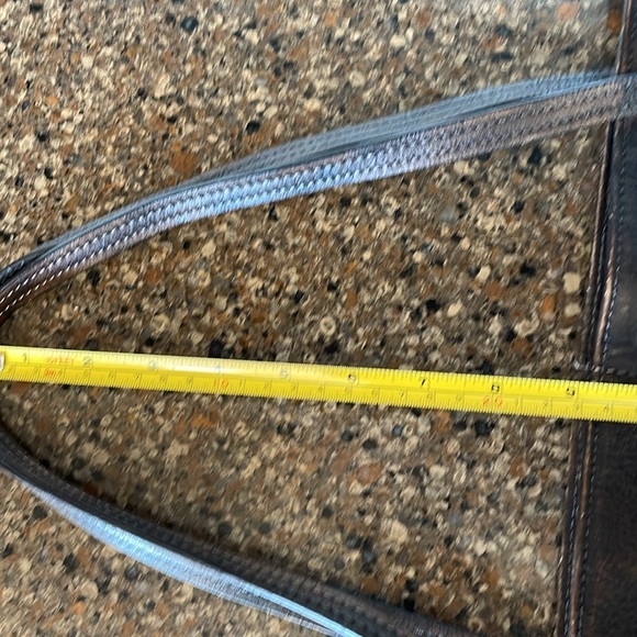 ZLYC Brown Leather Shoulder Tote Bag Purse Zip Top Closure Inside Pocket - Picture 15 of 15